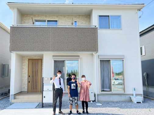 広い敷地で日当たり良好のお家の施工写真