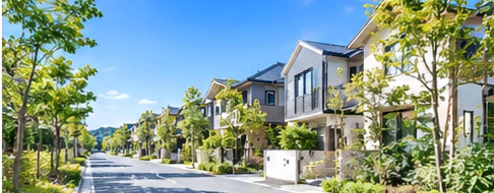 緑のある明るい住宅街