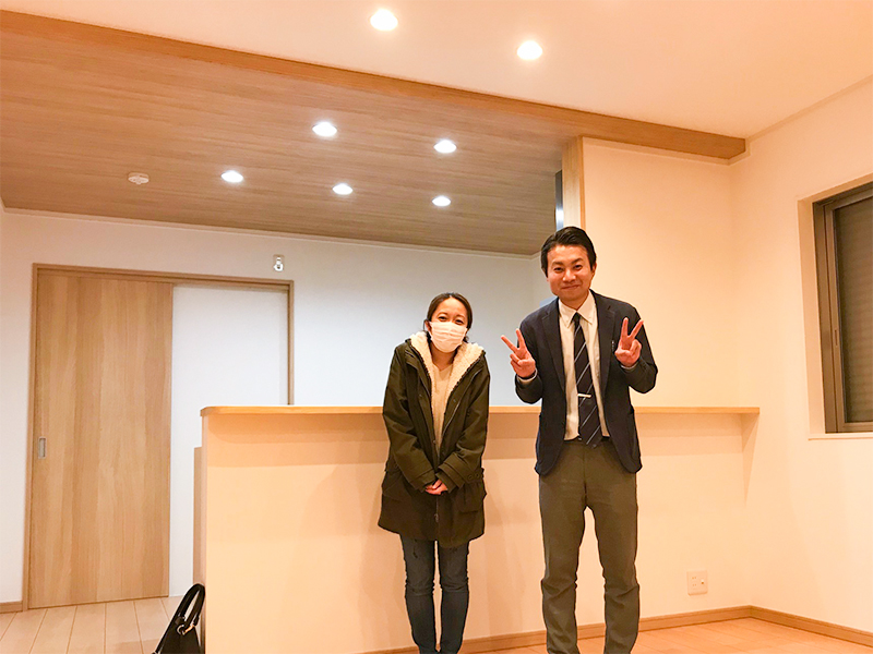 お洒落な外観が特徴的な水回りのまとまった家事同線が便利なお家