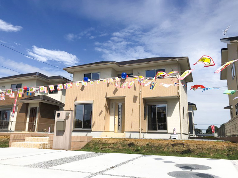 ゆったりとした広い土地と家事動線にこだわった間取り