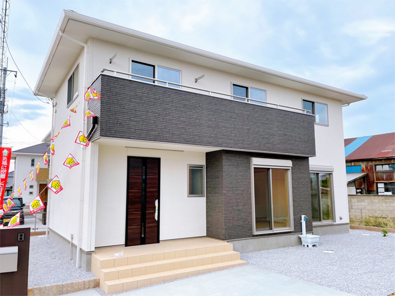 開放感のあるLDKが特徴で全部屋南向きの家